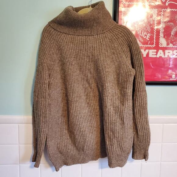 Ralph Lauren Denim & Supply Women's Brown Shetland Wool Turtleneck Sweater - Picture 2 of 9